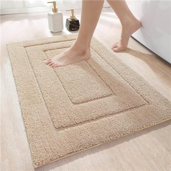 Bathroom Rug Mat, Extra Soft Absorbent Premium Bath Rug, Non-Slip Comfortable - Picture 1 of 6